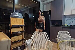 Big Ass Latina Milf Sucks Cock and Gets Fucked by Stepson to Keep Secret from Dad