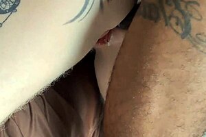 Blonde with big round tattooed butt enjoys deep anal with plentiful creampie