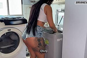 silvana lee works as a maid with her big latina milf ass getting fucked by brian evansx in doggystyle