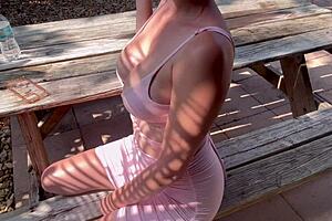 italian milf artemisia love flaunts perfect body outdoors in florida with smoke fetish 😏