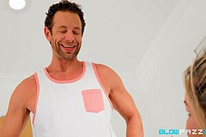 Milf Kat Chase Deepthroats After Yoga Workout