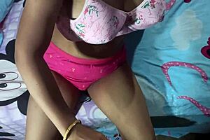 Desi Indian big tits sexy school girl takes it hard doggy style. Her ex boyfriend bends her over for rough pussy pounding and ass shaking.