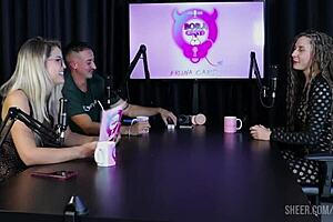 Compilation of jujube delicia in bora cast with bruna carlos part 2 on sheer red lingerie