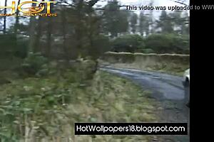 Whoa, check out this posh housewife getting anally fucked outdoors in british style