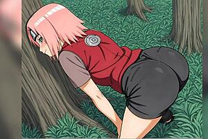 sakura big ass milf gets featured in explicit content with detailed focus on her curves and actions