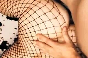 fucking my friend's sister in stockings leaves her wet pussy dripping