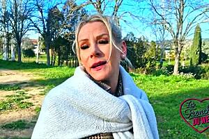 Victoria at 47 years old shows off as a mature French slut in lingerie