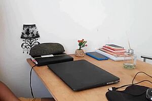 The mature woman invited the computer technician over and they ended up having anal sex.