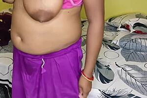 stepson dives into hot stepmom's pussy with doggystyle creampie action in this indian taboo tale