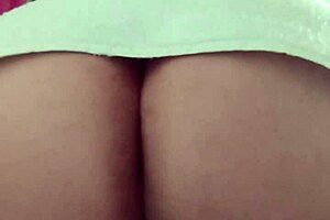 Curvy Latina Maid Teasing in Bathroom with Big Natural Tits and Ripped Clothes During Striptease