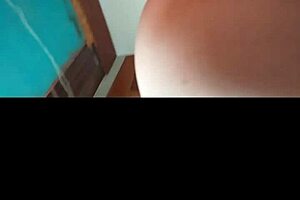 Curvy mature Latina gets cum on her ass in bedroom doggystyle from young amateur