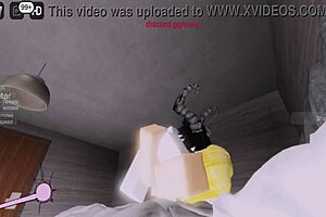 fucked by a devil on roblox 😈 add me if you wanna try it too with my big tits and ass