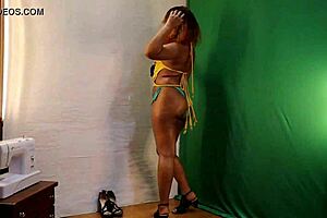 Sun flower bikini try on haul gets more sexy with sri lankan wife in oiled big ass