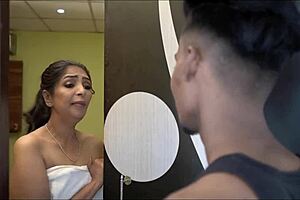 Indian Bhabhi's Solo Fantasy Moment with Young Companion