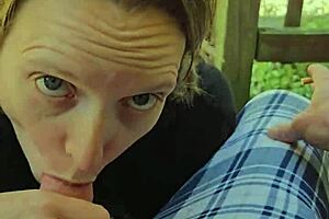 i feel so excited with smoke and blowjob