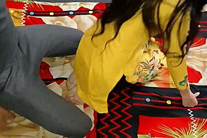 on valentines day, horny bhabhi gets fucked hard like a mare by big cock in amateur homemade action with deepthroat and riding