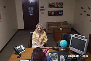 Fake Titty Housewife Bends Over for Big Cock in Office Doggystyle