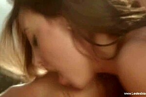 I feel so drawn to these sensual lesbian girlfriends from Europe seducing each other with toys and passion.