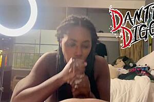 Ebony Sluts Compete In Deepthroat Contest On Boyfriends' Big Black Cocks!