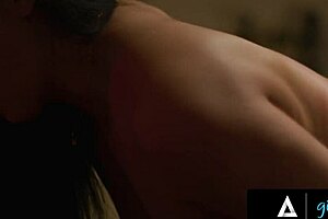 Girlsway doctor vicki chase licks and fingers sinn sage in office. passionate lesbian hospital romance with hairy pussy rimjob.