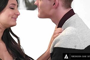 Eliza Ibarra's sneaky squirting sex gets interrupted multiple times by her stepmom-in-law during intense pussy licking and fingering