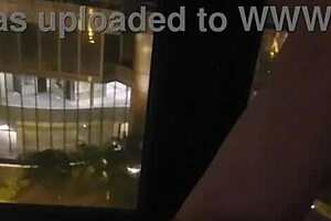 Masturbating in Public in Front of Hotel Window
