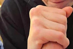 i feel so excited with smoke and blowjob