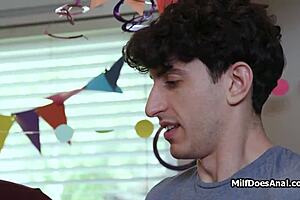 I meant to say anal gangbang for slutty Latina milf birthday with four big cocks