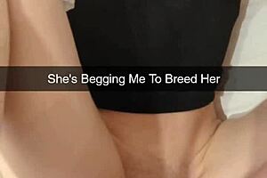 Breed me daddy - ovulating cheating milf wife fucked on snapchat