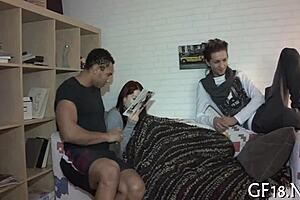 Man Sits And Stares At Alluring Wet Pussy Encounter