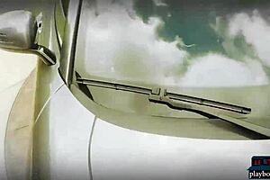 hey playboy babes, ready to wash that mercedes amg gt in hot bikinis outdoors?