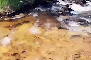 Kat Marie masturbates her big tits pussy in public outdoor?