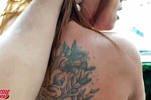 Quick sex with cousin smoking at window while wife shops