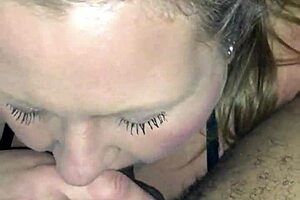 Cheating MILF intensely sucks massive BBC nonstop