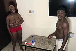 from bottle flip game to maximum hot banging of big black big boobs and big ass bitch to creampie full video on xvideos red and sheer