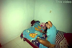 shy 18 year old girl with big tits and big ass got wet from her 55 year old stepfather then her stepsister joined for taboo threesome