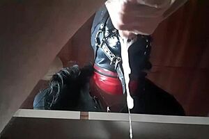 oh yeah, watch this milf take that big cock deep in her throat for a slow-motion cum swallow and facial