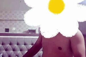 big tits milf cheats with asian guy in bedroom, sucking his monster cock before creampie deepthroat.