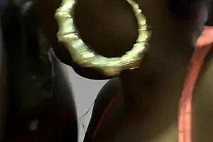 Hey, check out this milf giving a young black bbw such a wet sloppy blowjob