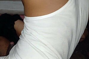 sleeping step mom luck her son with big natural tits and saggy tits in bath piercing beautiful body.