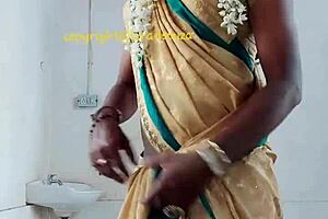 indian beautiful crossdresser model lara dsouza in saree video