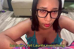 Girlfriend's Stepmom Leyne Rodriguez Forces Fuck Session With Deepthroat And Creampie In Lingerie While Daughter's Away