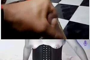 Can you handle this Latina MILF with shaved pussy using toys and heels in webcam session?