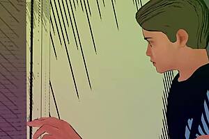 Step-Son Caught Step-Mother Masturbating In The Bathroom With Big Tits And Pussy