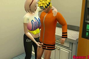 Hinata porn cap4 Naruto talks with Sakura in kitchen for fucking advice like with Hinata