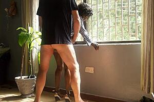 woke up sucking my lover's white cock in the morning sun, loving every passionate moment