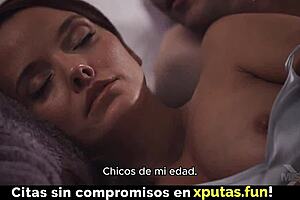 My stepmom is incredibly hot, and I desperately want to fuck her with Spanish subtitles.