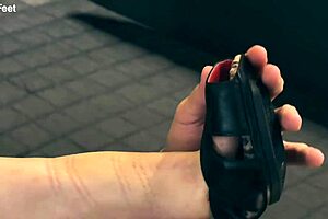 she ties him up for intense foot worship and bondage play