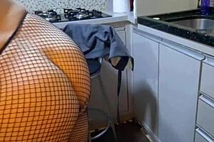 i caught my mother-in-law cooking naked and craving hard sex