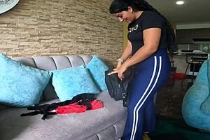 I Hadn't Seen My Stepsister In Ages Squeezed Her White Booty She Slipped Into Comfy Clothes